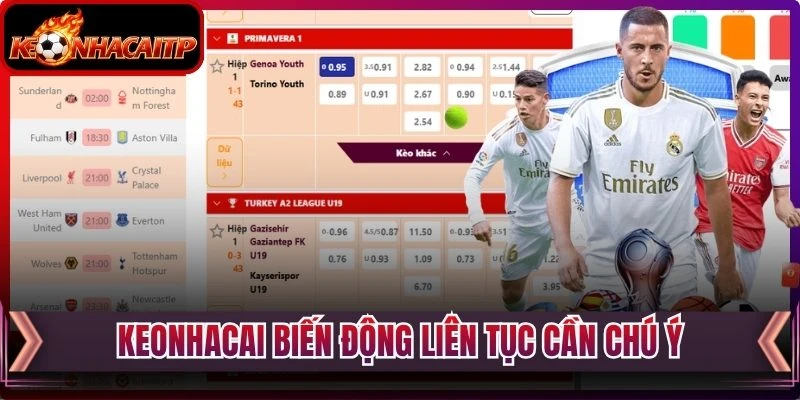 Keonhacai biến động liên tục cần chú ý